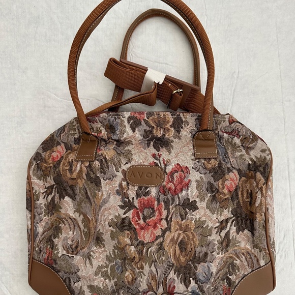 NEW Set of Three Retro Vintage AVON Canvas Tote Bag Set - Picture 3 of 4